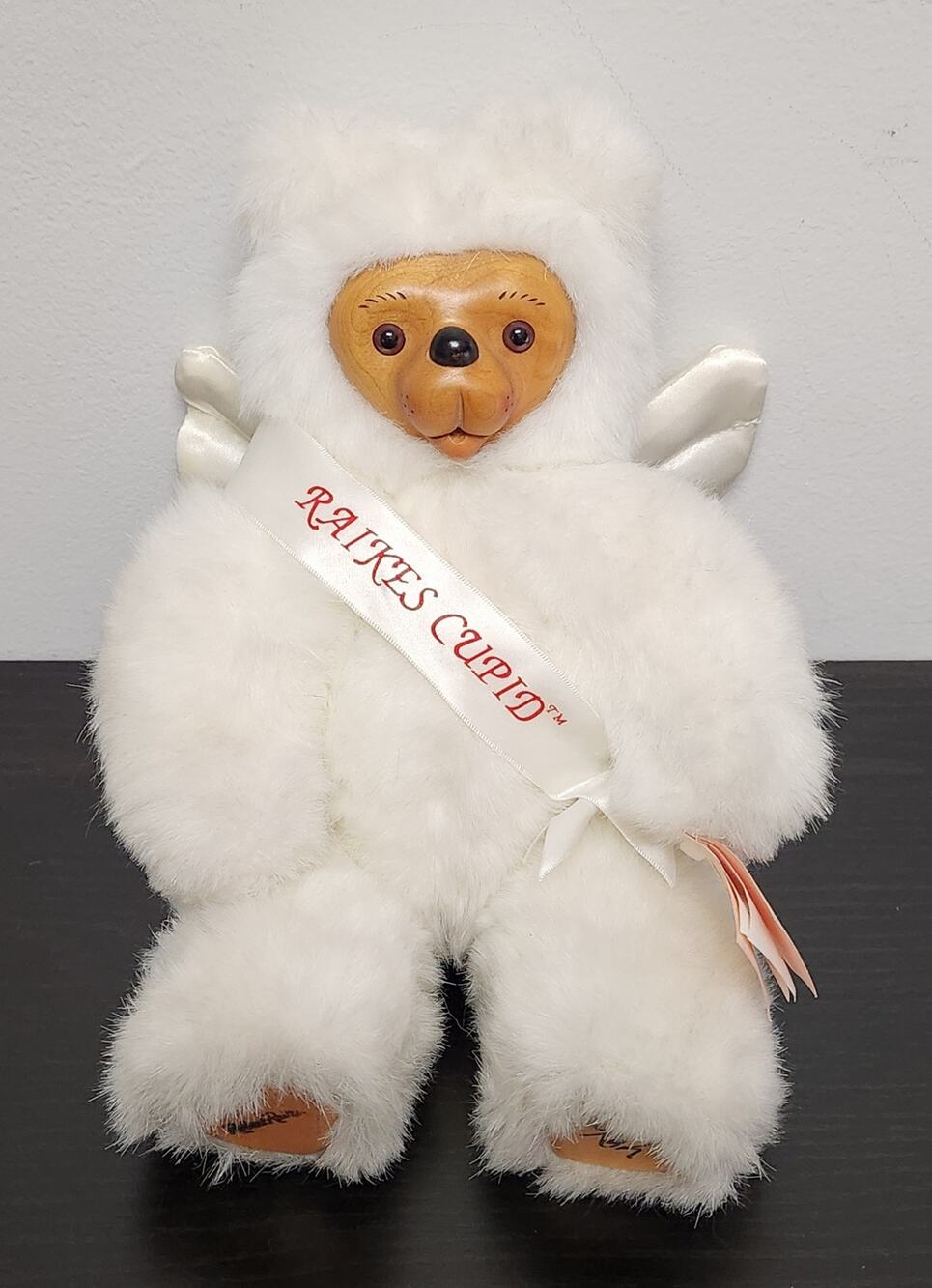 Vintage Robert Raikes Original "662265 Cupid" Wooden Face Doll w/ Tags & Signed